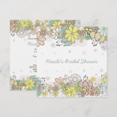 Fête de l'mariée White naturel Invitation personna (Devant / Derrière)