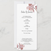 Fête De L'Orchidée Rose Dusky Carte photo De Vie (Dos)