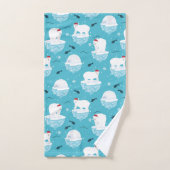 Fête de l'ours polaire (Serviette à main)
