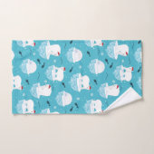 Fête de l'ours polaire (Serviette à main)