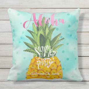 Fête de Luau d'été Housse de Coussin Extérieur Ana