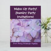 Fête de Maquillage ! Invitations Bijoux Fête ! Fle (Debout devant)