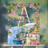 Fête de mariage aquarelle Côte amalfitaine citrons (Neutre)