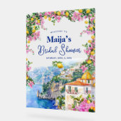 Fête de mariage aquarelle Côte d'Amalfi citrons ro (Angle)