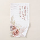 Fête de mariage avec herbe de Pampas Terre cuite (Serviette à main)