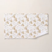 Fête de mariage bohème marron et crème avec des co (Serviette à main)