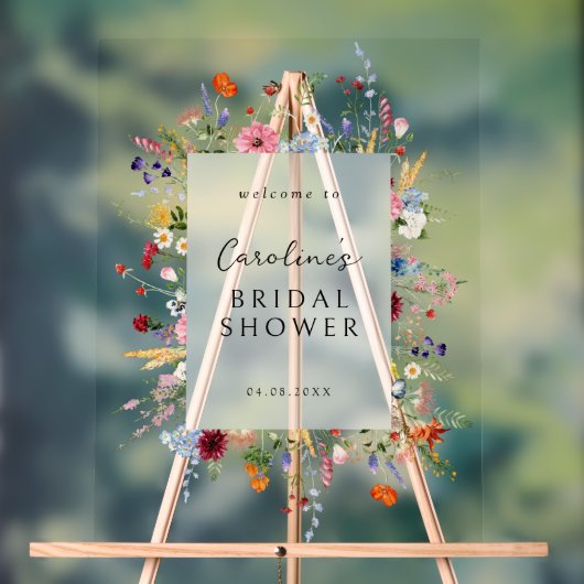 Fête de mariage champêtre avec des fleurs sauvages (Neutre)