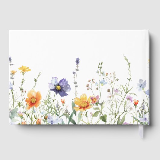 Fête de mariage champêtre avec fleurs sauvages (Verso)