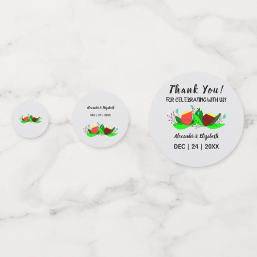 Fête de mariage Confetti Amour Oiseaux (Derrière)