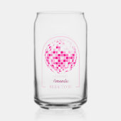 Fête de mariage disco rose vif (Verso)