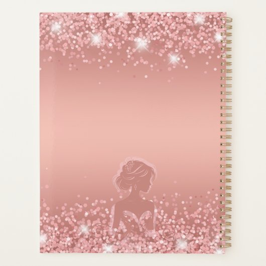 Fête de mariage élégante et luxueuse rose doré pai (Dos)