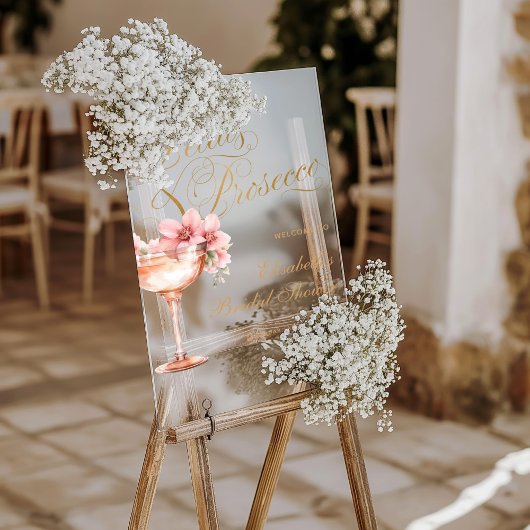 Fête de mariage élégante rose avec fleurs en or