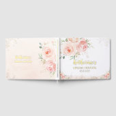 Fête de mariage élégante rose blush floral or (Complet)