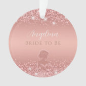 Fête de mariage élégante rose doré luxe pailleté (devant)