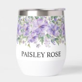 Fête de mariage floral élégant violet (Gauche)