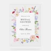 Fête de mariage Floral Printanier Cadre (Recto)