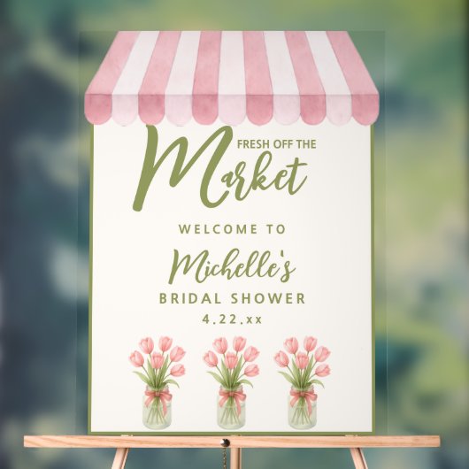Fête de mariage Floral Vert Frais du Marché (Neutre)