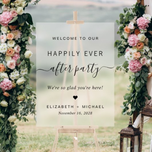 Fête de Mariage Happily Ever After Glaçage