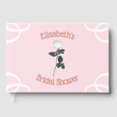 Fête de mariage rose pétale de rose blanche (Recto)