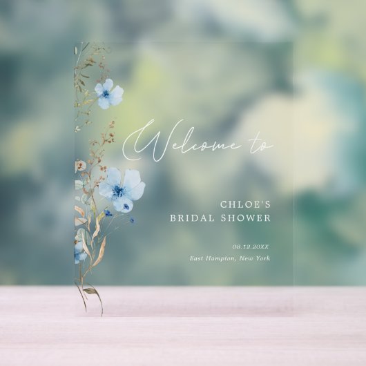 Fête de mariage Something Blue Wildflower (Neutre)