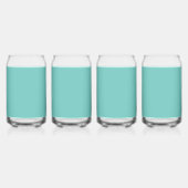 Fête de mariage Turquoise et blanche légère Verre (Dos)