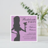 Fête de mariée Cocktail Bachelorette Invitation (Debout devant)