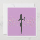 Fête de mariée Cocktail Bachelorette Invitation (Dos)
