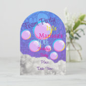 Fête de mousse Invitations d'anniversaire (Debout devant)