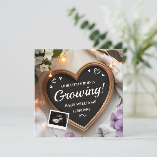 Fête de naissance Faire-part bébé (Debout devant)