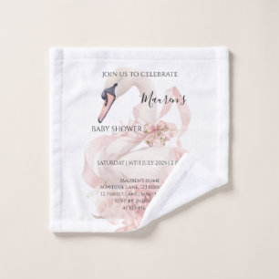 Fête de naissance fille à ruban rose 