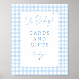 Fête de naissance garçon déco de table en vichy bl