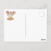 FÊTE DE NAISSANCE | Invitation Souris Joyeux Noël (Dos)