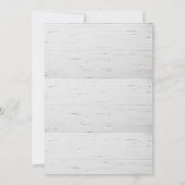 Fête de Noël annuelle Invitation rustique (Dos)