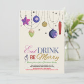 Fête de Noël Arbre Joyeux Noël Invitation de fête (Debout devant)