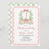 Fête de Noël au grand milliénaire Invitation (Devant / Derrière)