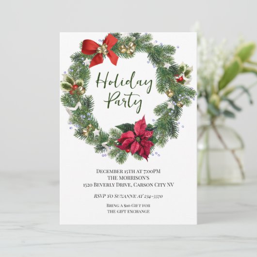 Fête de Noël avec Invitation verte (Debout devant)