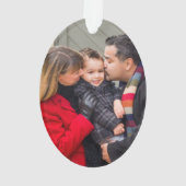 Fête de Noël avec photo de famille à deux faces (dos)