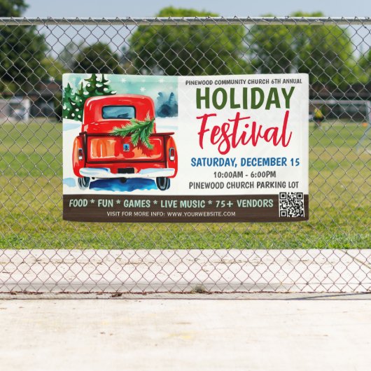 Fête de Noël Bannière (En situation)