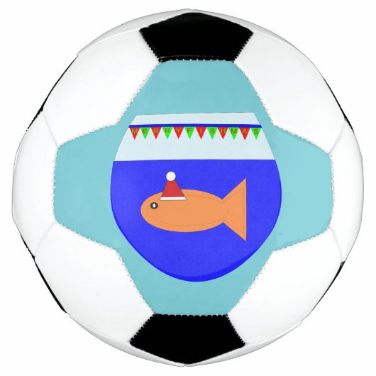 Fête de Noël Boule de football de poisson rouge (Devant)