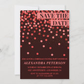 Fête de Noël chic cocktail Invitation Save the dat (Devant)