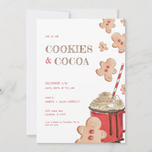 Fête de Noël Cookies et Invitation de cacao