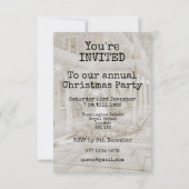 Fête de Noël Customisez votre invitation (Dos)