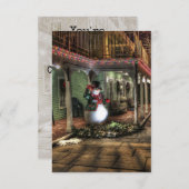 Fête de Noël Customisez votre invitation (Devant / Derrière)