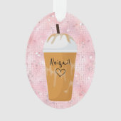 Fête de Noël de la bille de café glacé personnalis (devant)