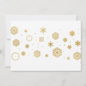 Fête de Noël de la neige blanche Invitation des fê (Dos)