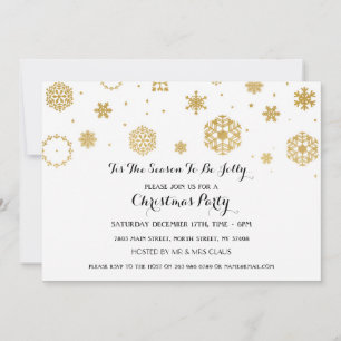 Fête de Noël de la neige blanche Invitation des fê