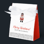 Fête de Noël de Nutcracker<br><div class="desc">Une jolie boîte de faveur de Noël. Customisez-le avec votre salutation de vacances et votre nom. Conçu pour vous par Blackberry Boulevard.</div>