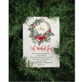 Fête de Noël de Wreath Invitation
