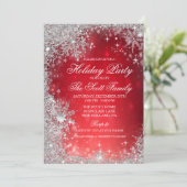 Fête de Noël d'hiver Invitation (Debout devant)