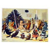 Fête de Noël du chat, Louis Wain Grand sac cadeau (Dos)
